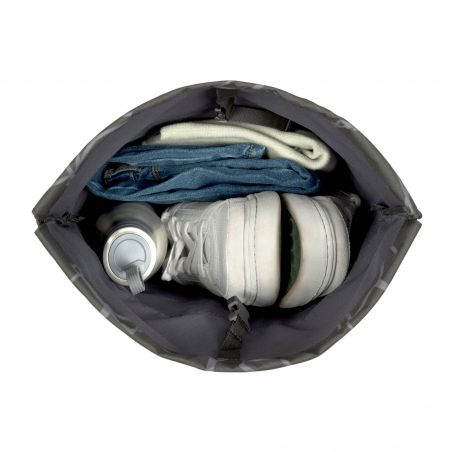 School String Bag Bold Edges grey