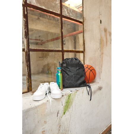 School String Bag Bold Edges grey