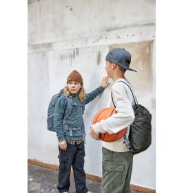 School String Bag Bold Edges grey