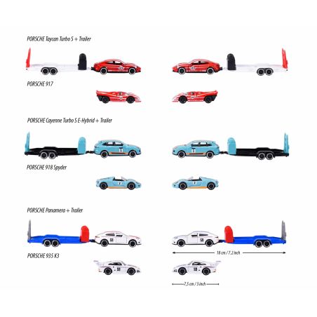 Porsche Motorsport Race Trailer, 3-sort.