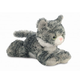 Mini Flopsies - Lily Grey Tabby Cat 8In