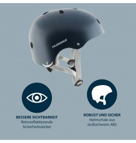 Skaterhelm, midnight, 51-55