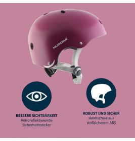 Skaterhelm, berry, 51-55
