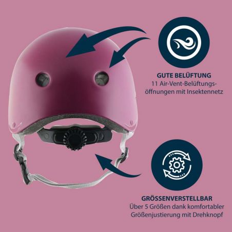 Skaterhelm, berry, 56-60