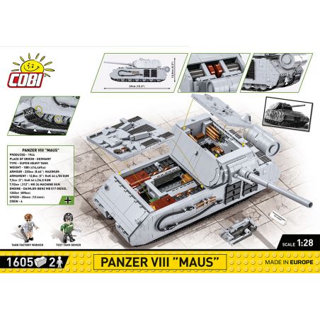 Cobi 2559 SD.KFZ.205 PANZER VIII MAUS
