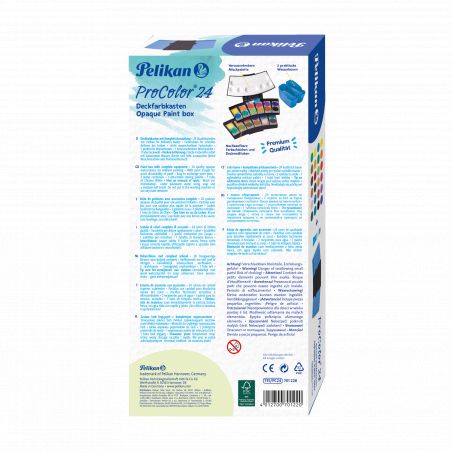 Deckfarbkasten ProColor 735/24 schwarz blau