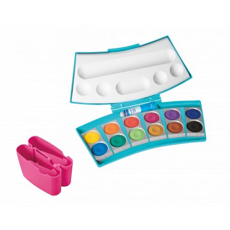 Deckfarbkasten 735 ProColor 12 türkis/pink