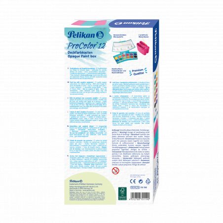 Deckfarbkasten 735 ProColor 12 türkis/pink