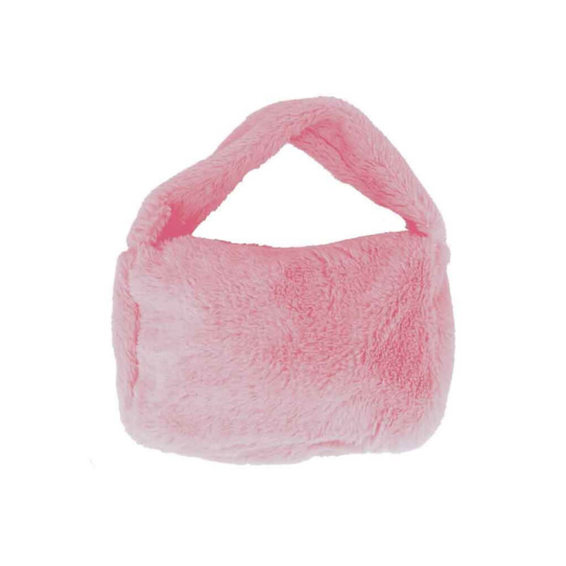 Handtasche Plüsch rosa