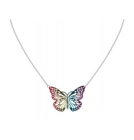 Kette Schmetterling bunt (6)