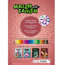 Ravensburger Malen nach Zahlen Mindful Moments - Malen und Entspannen - 32 Motive - 24 Farben - Malb