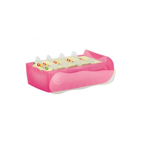 Karteibox Croco A7, transluzent pink Karteibox Croco A7, transluzent pink