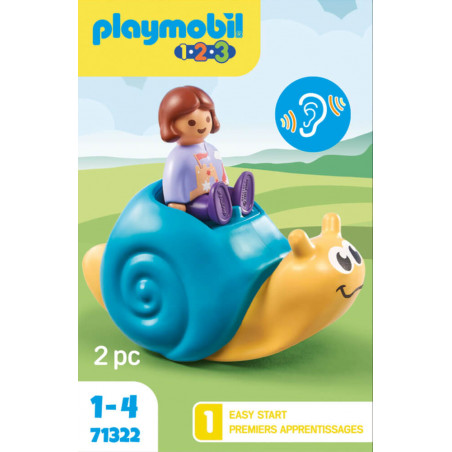 PLAYMOBIL 71322 1.2.3: Schaukelschnecke mit Rasselfunktion