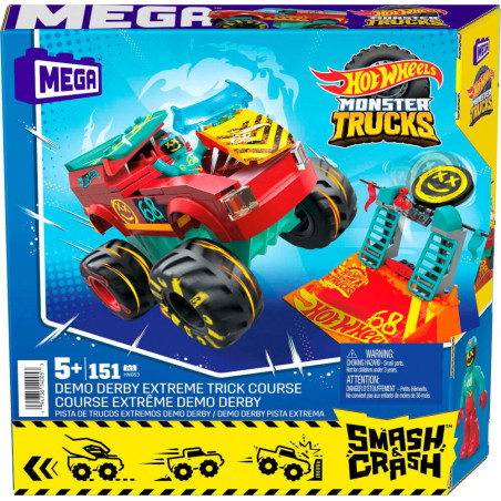 MEGA Hot Wheels Monster Trucks Demo Derby Extreme-Stunt Set