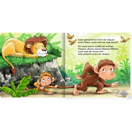 Trau dich, kleines Klammer-Äffchen