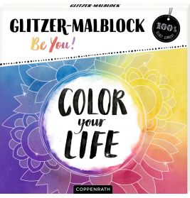 Glitzer-Malblock - Be You! (100% selbst gemacht)
