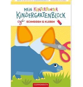 Mein k. Kindergartenblock: Schneiden & Kleben (Dinos)