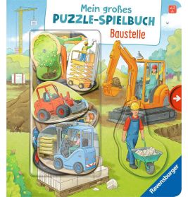Mein großes Puzzle-Spielbuch: Baustelle