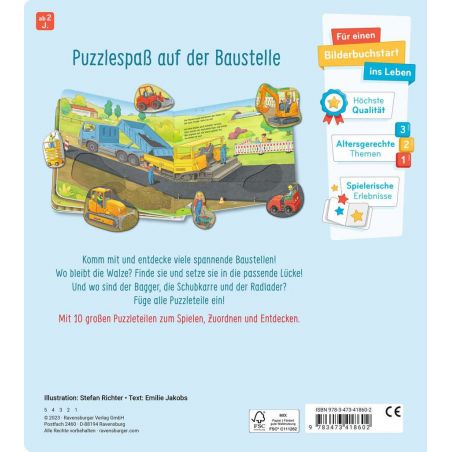 Mein großes Puzzle-Spielbuch: Baustelle Mein großes Puzzle-Spielbuch: Baustelle