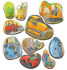 Mein großes Puzzle-Spielbuch: Baustelle
