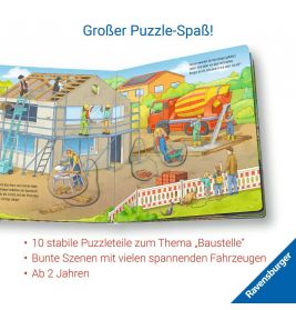 Mein großes Puzzle-Spielbuch: Baustelle