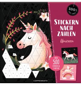 Stickern nach Zahlen: Unicorn (100% selbst gemacht)