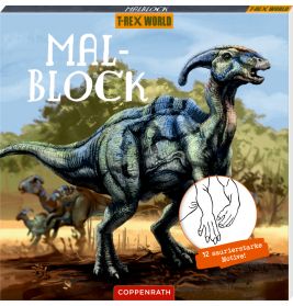 Malblock - T-Rex World (32 saurierstarke Motive!)