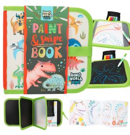 Dino World Paint & Swipe Book