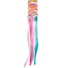 Haarclips mit Glitzersträhnen - Einhorn-Paradies