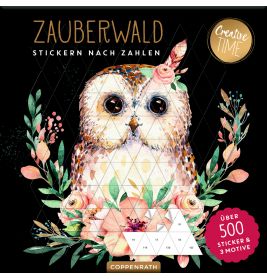 Stickern nach Zahlen: Zauberwald (Creative Time)