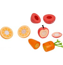Holz-Schneide-Set Obst & Gemüse