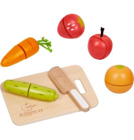 Holz-Schneide-Set Obst & Gemüse