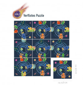 SPACE VERFLIXTES PUZZLE ''ALIENJAGD'' 2IN1