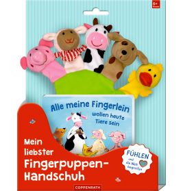 Fingerpuppen-Hand.-Set: Alle meine Fingerlein... (fühlen&b.)