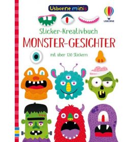 Usborne Minis - Sticker-Kreativ Monster Gesichter
