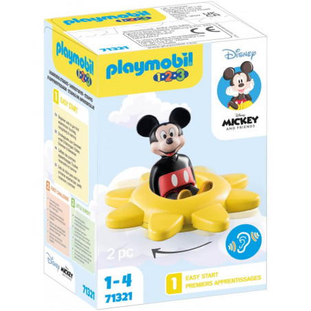 PLAYMOBIL 71321 1.2.3 & Disney: Mickys Drehsonne mit Rasselfunktion