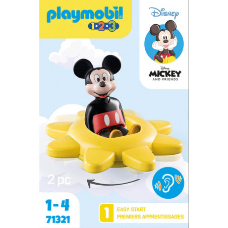 PLAYMOBIL 71321 1.2.3 & Disney: Mickys Drehsonne mit Rasselfunktion