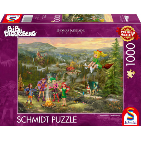 Puzzle KIDDINX Bibi Blocksberg, Junghexentreffen 1000Teile