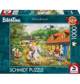 Puzzle KIDDINX Bibi & Tina, Spaß auf dem Martinshof 1000Teile