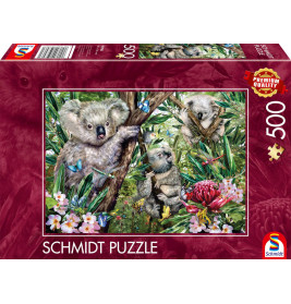 Puzzle Süße Koala-Familie 500Teile