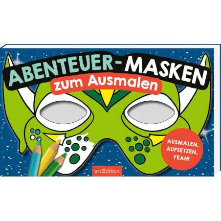 Abenteuer-Masken zum Ausmalen