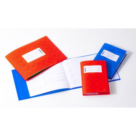 Heftschoner A5 quer blau