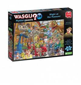 Puzzle Wasgij Mystery 24 - Chaos im Museum - Dino 1000 Teile