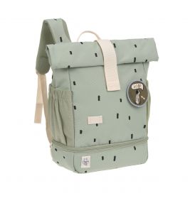 Mini Rolltop Backpack Happy Prints light olive