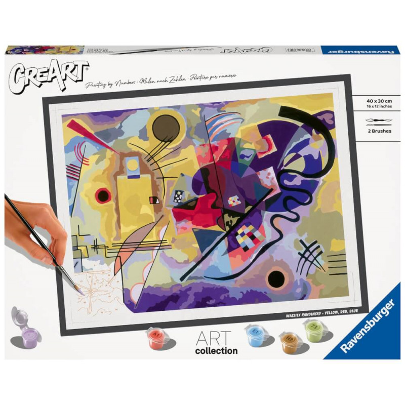 Ravensburger CreArt - Malen nach Zahlen 23650 – ART Collection: Yellow, Red, Blue (Wassily Kandinsky