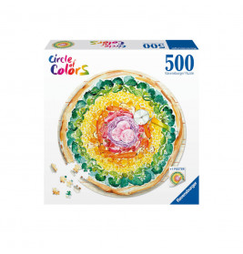 Ravensburger Puzzle 17347 - Circle of Colors Pizza - 500 Teile Rundpuzzle für Erwachsene und Kinder
