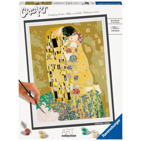 Ravensburger CreArt - Malen nach Zahlen 23648 – ART Collection: The Kiss (Klimt) – ab 14 Jahren