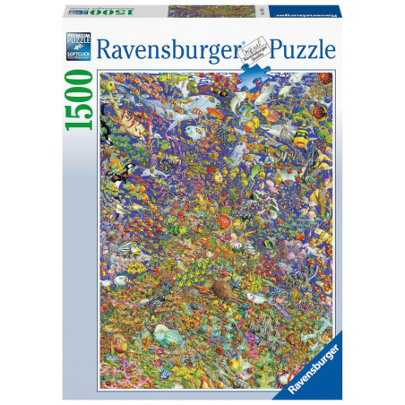 Ravensburger Puzzle 17264 - Viele bunte Fische - 1500 Teile Puzzle für Erwachsene und Kinder ab 14 J