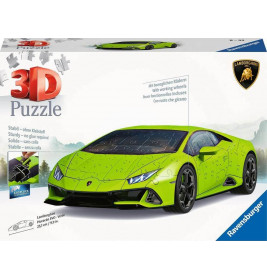 Ravensburger 3D Puzzle 11559 Lamborghini Huracán EVO - Verde - 108 Teile - Das berühmte Fahrzeug als