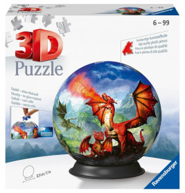 Ravensburger 3D Puzzle 11565 - Puzzle-Ball Mystische Drachen - 72 Teile - Puzzle-Ball für Erwachsene